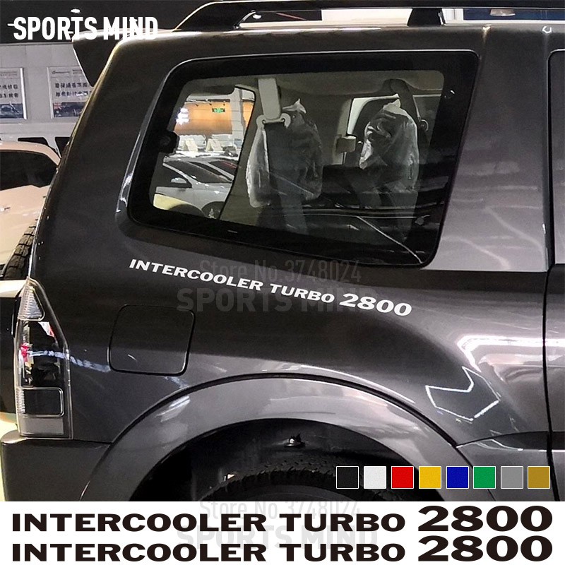 2 X Intercooler Turbo 2800 Car Sticker Decal Automobiles Car Styling