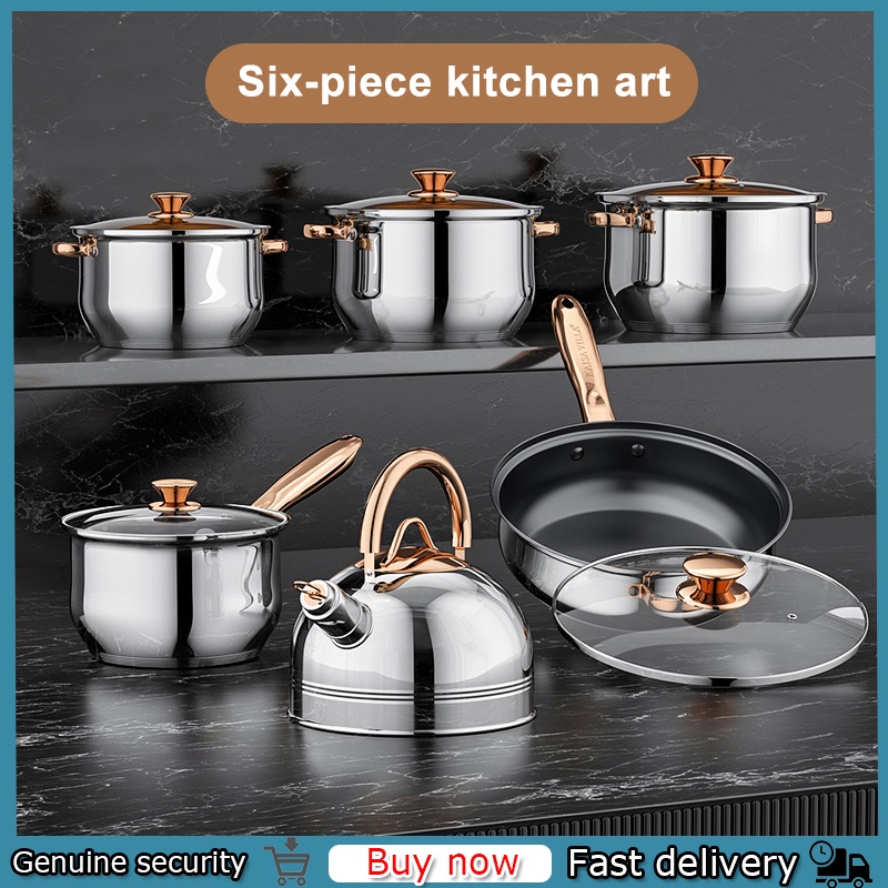 IKER 12 Piece Stainless Steel Induction Cookware Set Shopee Philippines