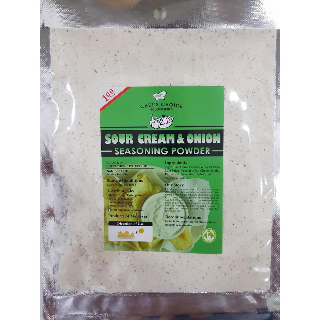 Chefs CHOICE Sour Cream Onion Seasoning/Onion Sour Cream Flavor Powder