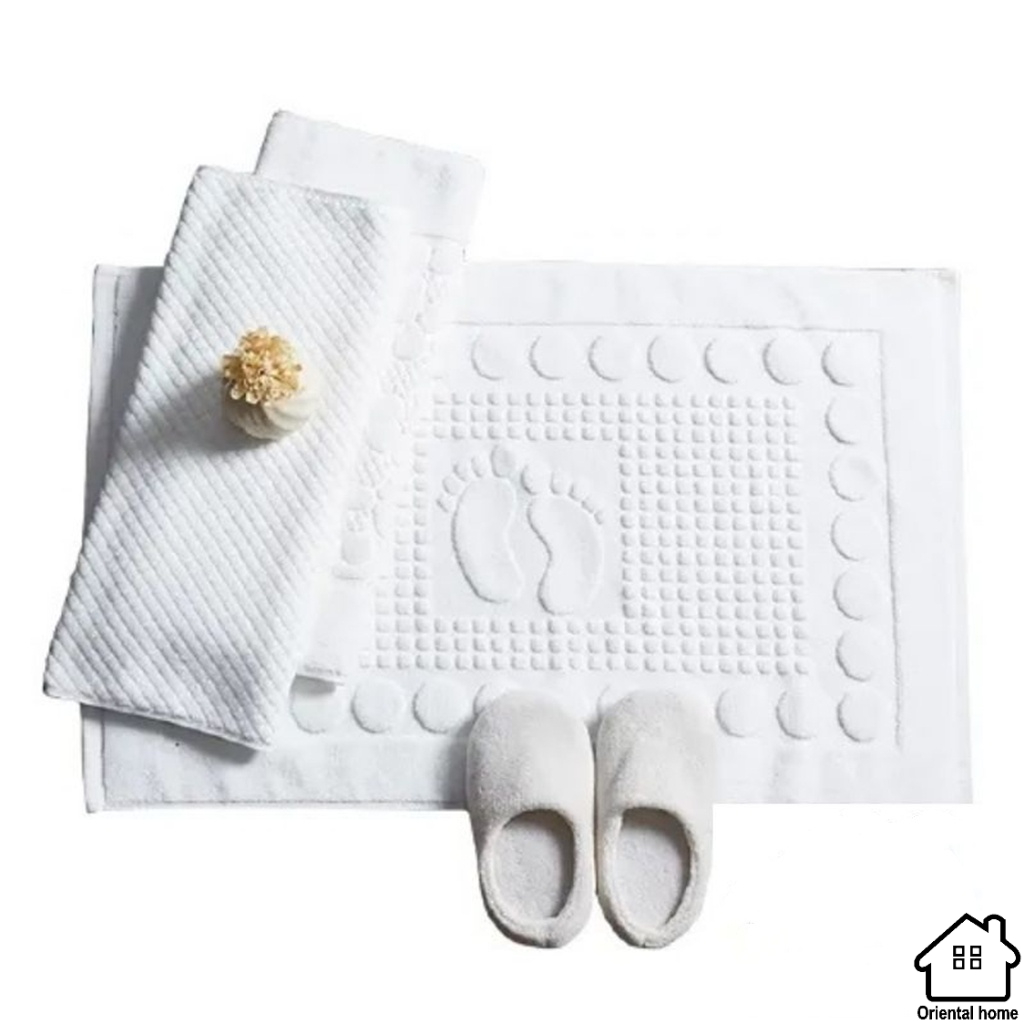 Bathroom Foot Towel (B203) (50*80cm) Cotton Bathroom Foot Towel Hotel