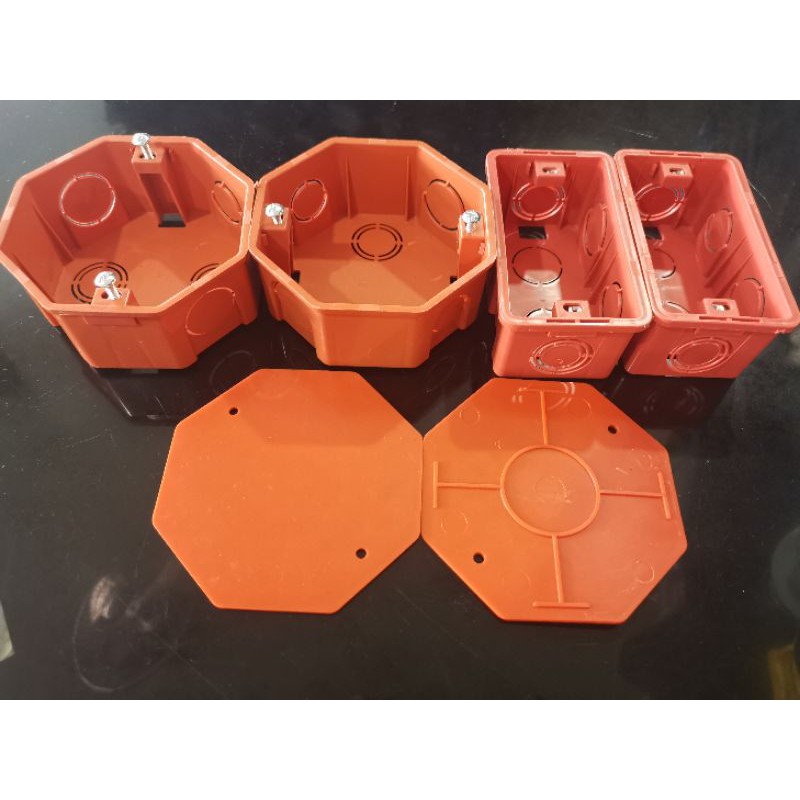 TLX Pvc orange Junction box, Utility box, Junction box cover for