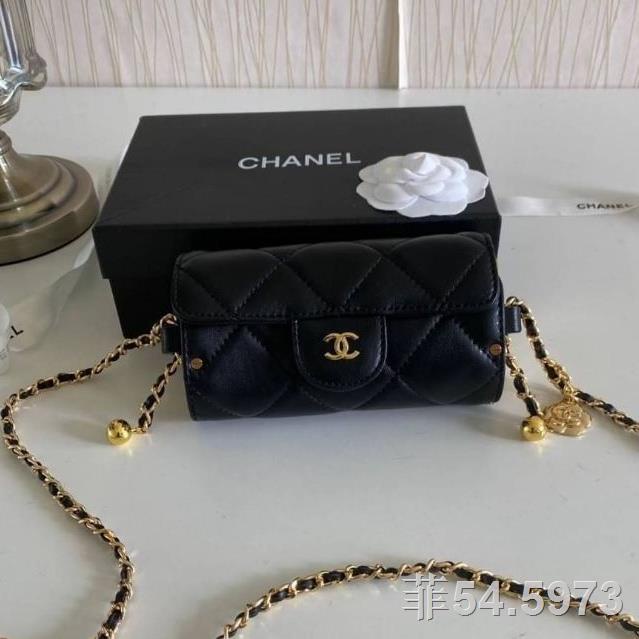 Chanel mini crossbody Lambskin Original black . Shopee Philippines
