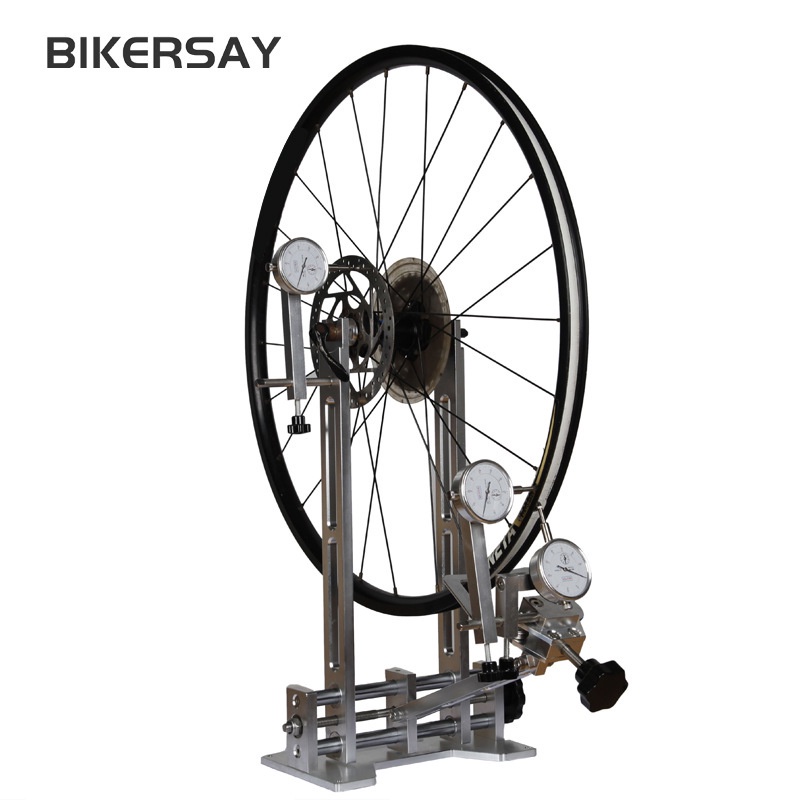 BIKERSAY Professional Bicycle Wheel Truing Stand with Dial Indicator