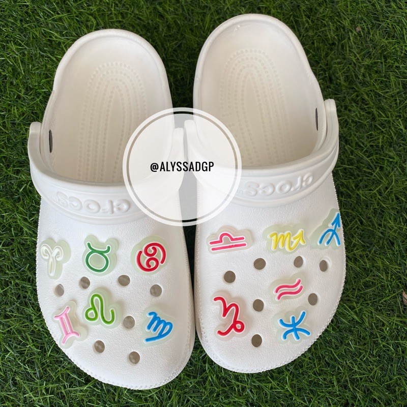 Zodiac Sign Glow in the Dark Jibbitz Crocs Shoe Charm Shopee Philippines