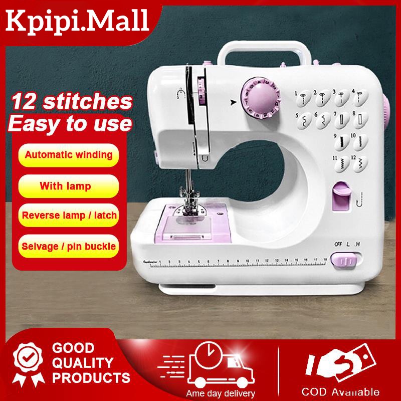 Portable Sewing Machine 12 Needle Multifunctional Home Electric Sewing