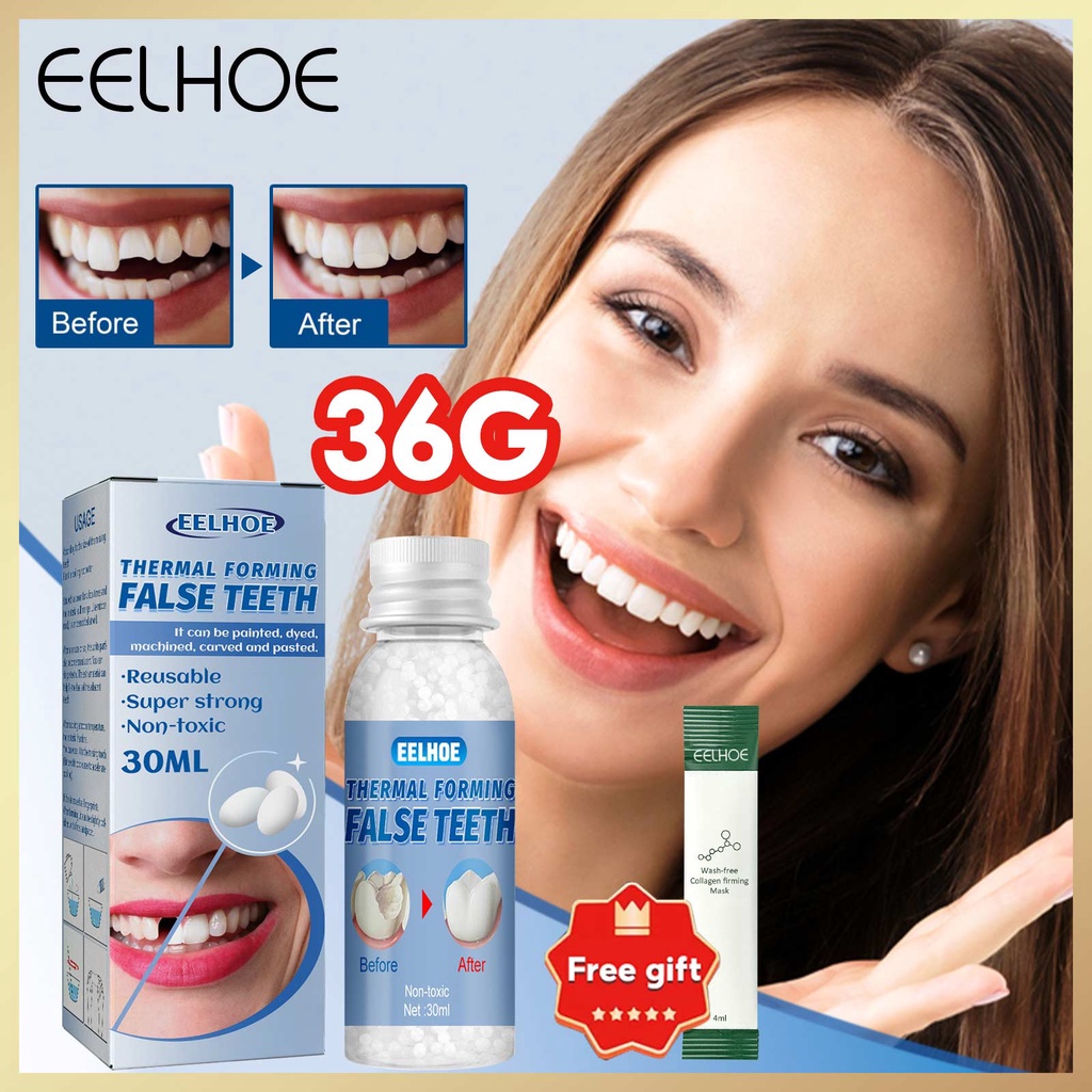 EELHOE Denture Solid Glue Temporary Tooth Repair Kit Teeth And Gaps