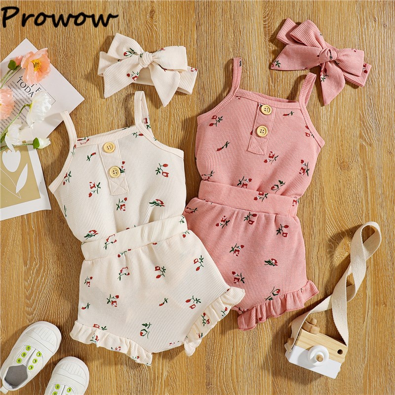 Prowow 3 18 Months Baby Girl Clothes Outfits Small Floral Sling Top