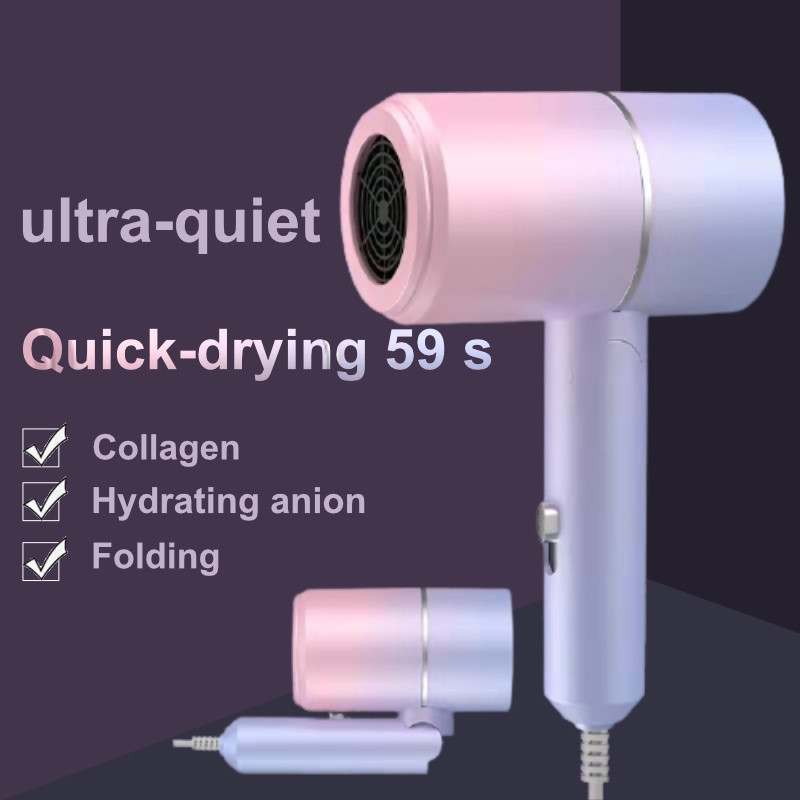 【Philippine cod】 Mini Blower Hair Dryer Foldable Hair Brush Blower