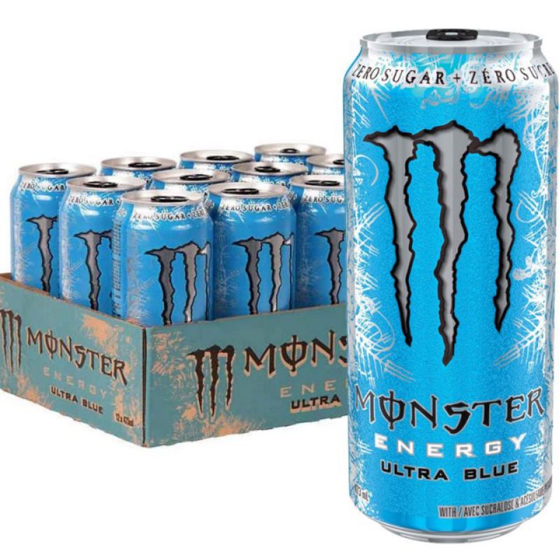 MONSTER Ultra Blue Zero Sugar Energy Drink 473ml x 12 Shopee Philippines