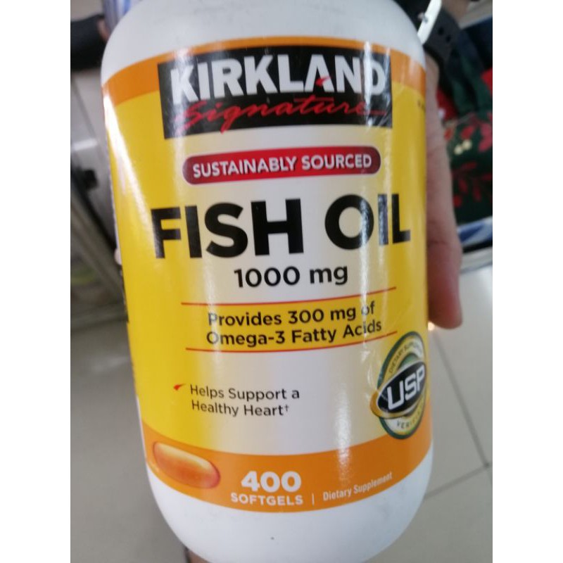 ORIGINAL KIRKLAND FISH OIL 1000mg 400 softgels Shopee Philippines