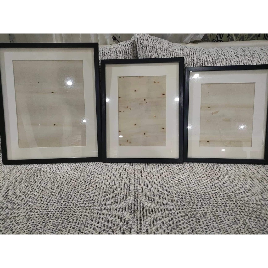 Picture Frame with Double or 2 inches White Matting 5R 6R 8R 8.5x11 A4