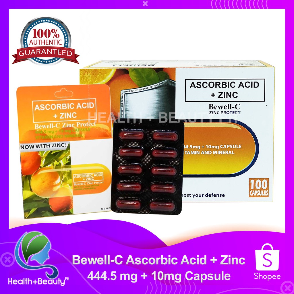 BewellC Zinc Protect Ascorbic Acid with Zinc Vitamins and