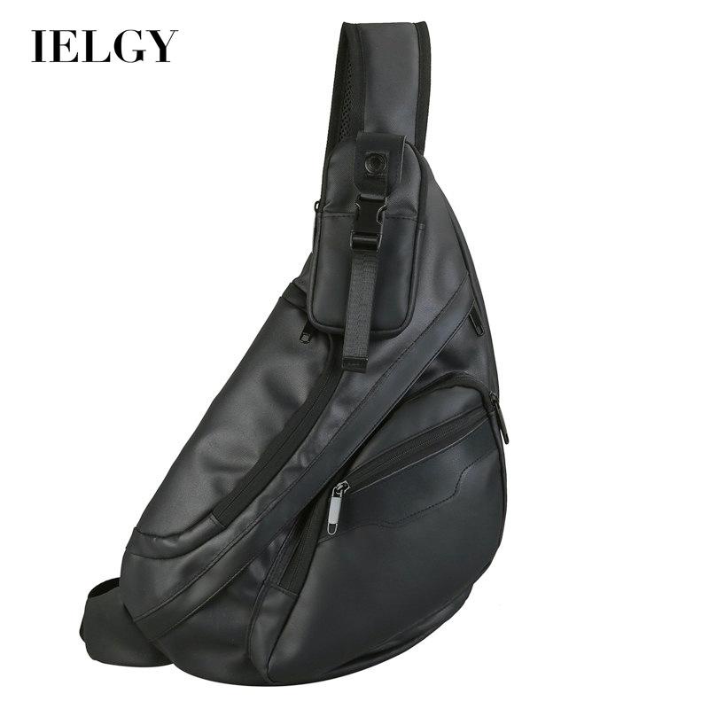 IELGY men's outdoor large capacity waterproof sports messenger bag