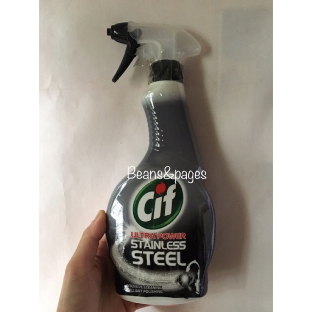 Cif Ultra Power Stainless Steel Cleaning Spray 450ml Shopee Philippines