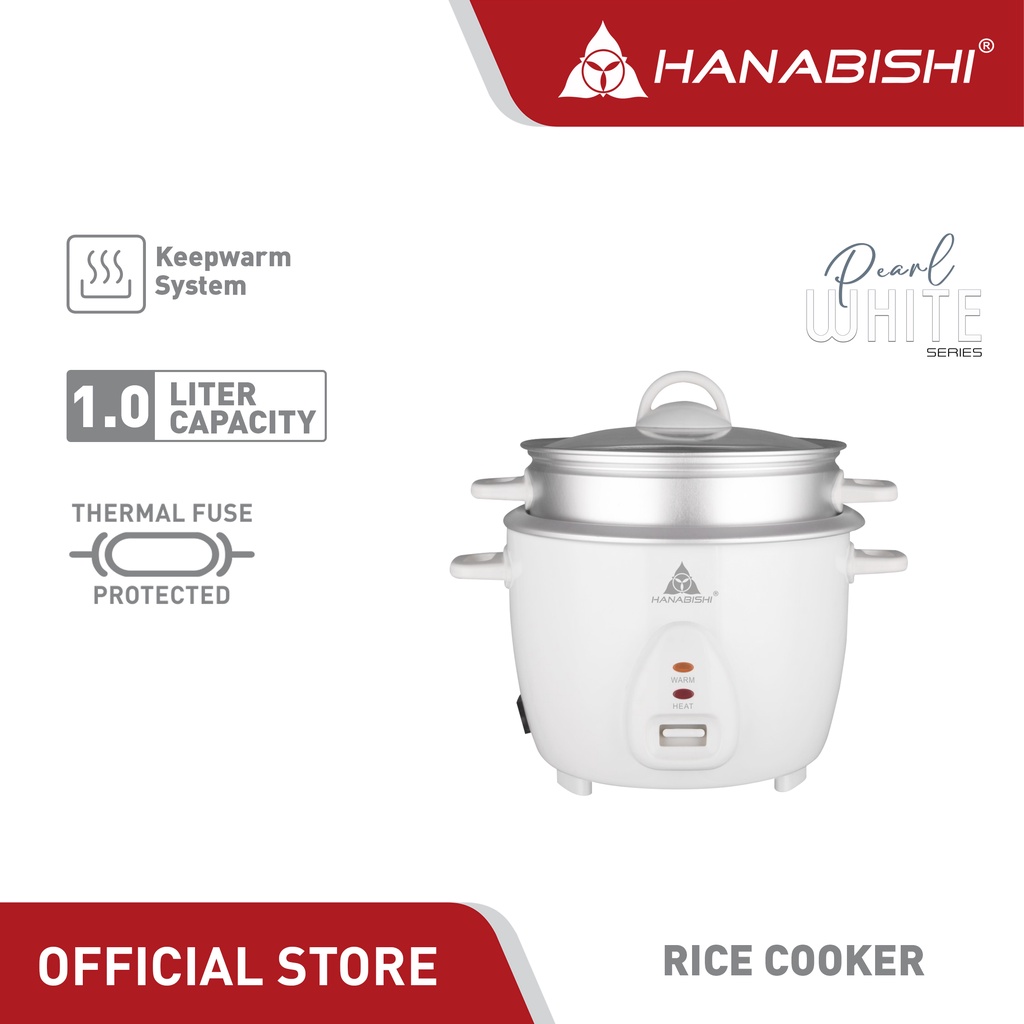 Hanabishi Aesthetic Rice Cooker HHRC10WHT 1L 5 cups Shopee Philippines