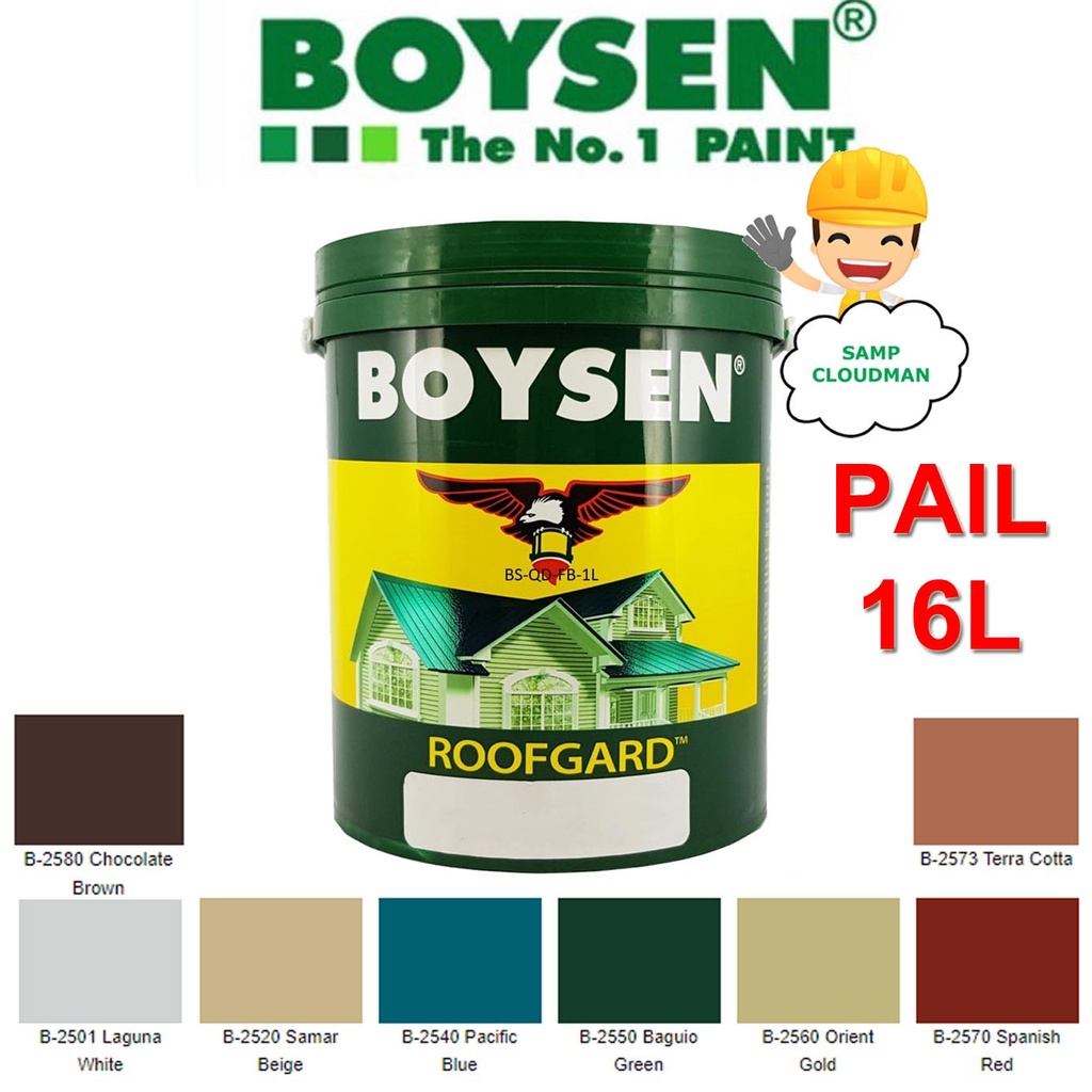 Boysen Roofgard Roof Paint PAIL 16 Liters / Roofguard Roof Guard Roof