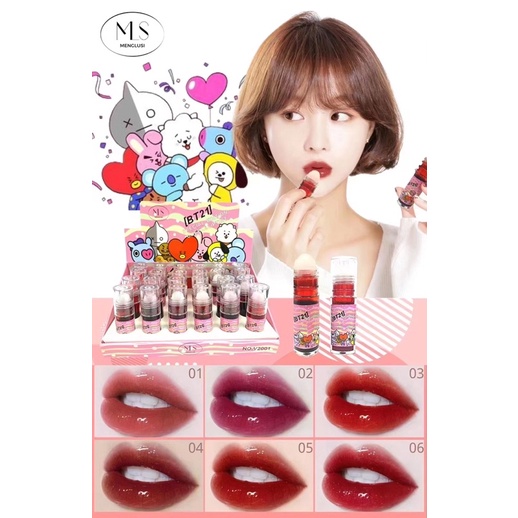 BT21 Lip Tint & Cheek Lip 24pcs Set Shopee Philippines