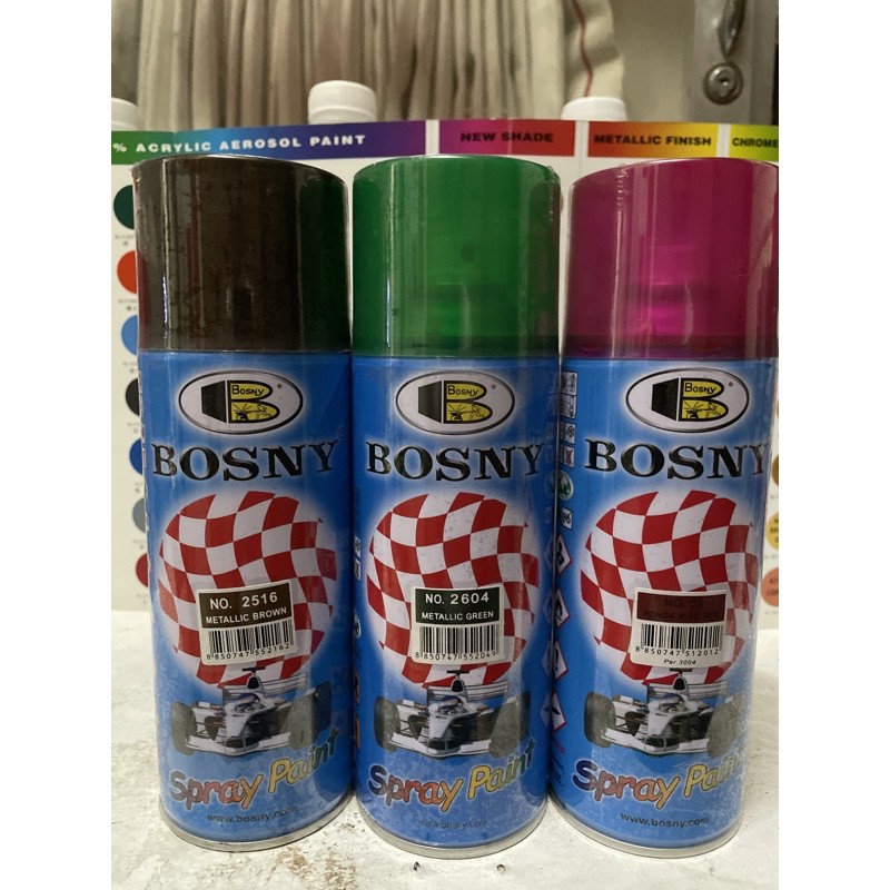 Bosny Spray Paint Metallic Colors Shopee Philippines