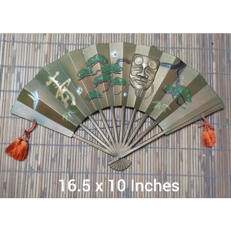 Antique Metal Wall Decor Fan Japan Surplus Shopee Philippines