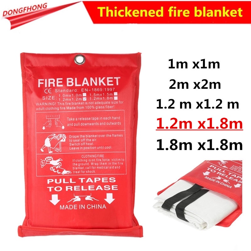 1.2m * 1.8m fire blanket, escape special fire equipment, fire fighting