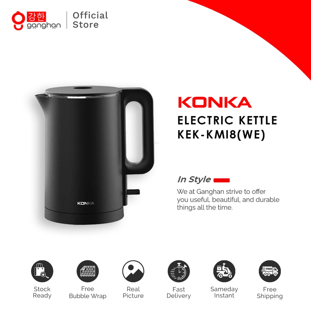 Konka Electric Kettle 1.8L Electric Teapot KEKKM18(WE) Shopee