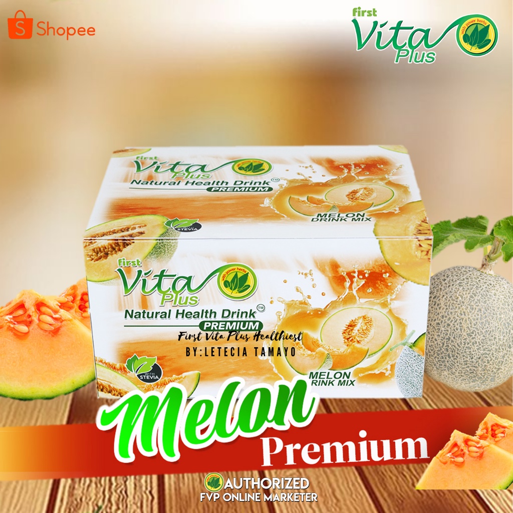 First Vita Plus Melon Premium (Health Pack) 20 sachets per Box Shopee