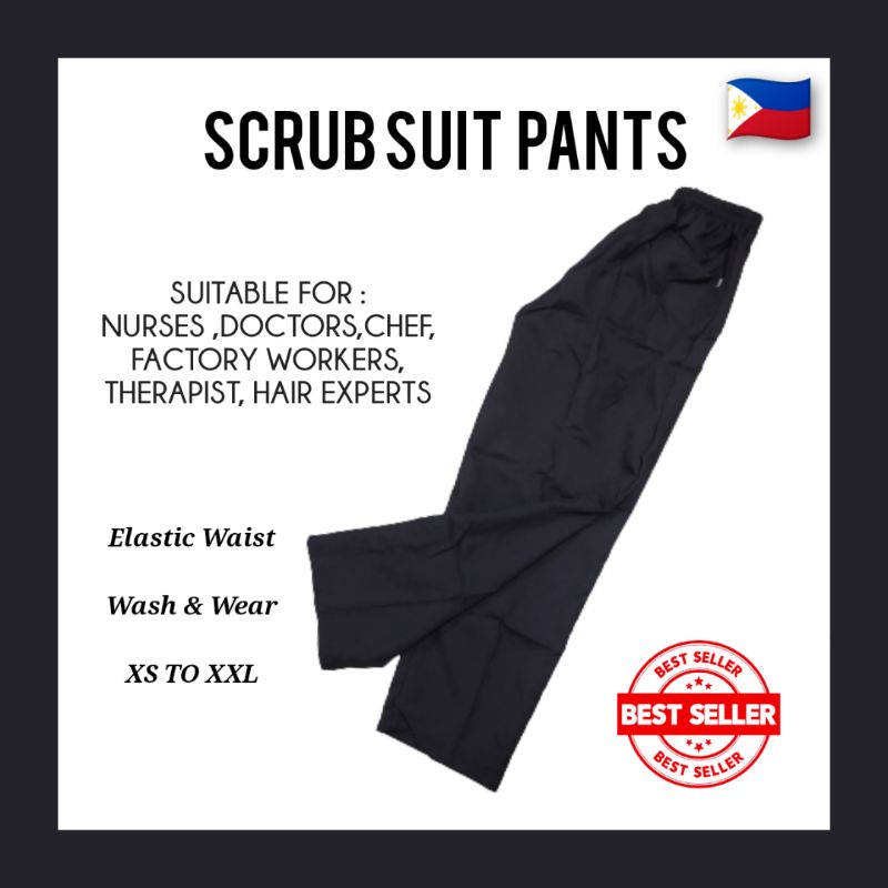SCRUB SUIT PANTS FACTORY PANTS MEDICAL UNIFORM GARTERIZED PANTS