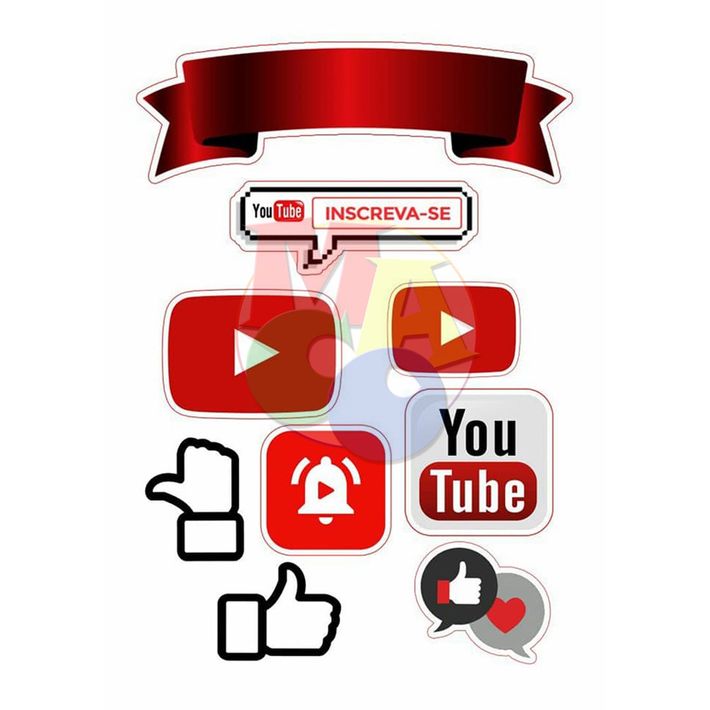 Youtube Cake Topper /Youtuber Theme Cake Topper Shopee Philippines