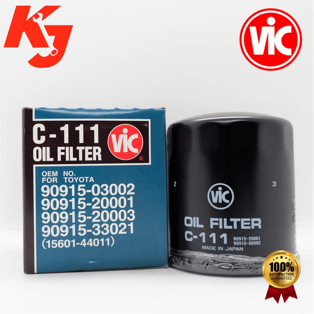 VIC OIL FILTER C111 FOR TOYOTA REVO/ FORTUNER / INNOVA / RAV 4 / HIACE / HILUX GRANDIA