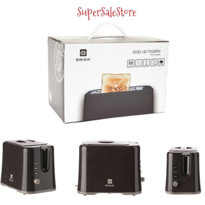Brikk Pop Up Toaster (Brown/Blue) Shopee Philippines