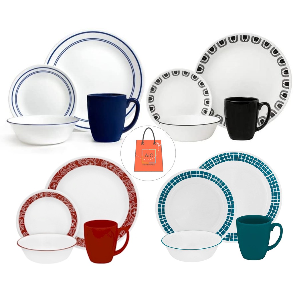 Corelle 16 Pieces Dinnerware Set (Original) Shopee Philippines