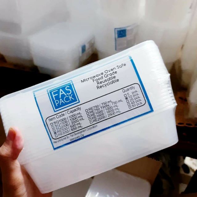 500ml Microwavable Tub 10 PCS (FAS PACK) Shopee Philippines