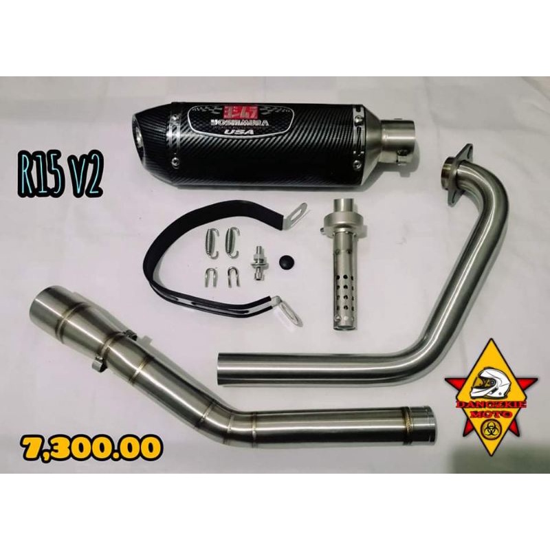 Yamaha R15 V2/V3 Yoshimura R77 Full Exhaust System Shopee Philippines