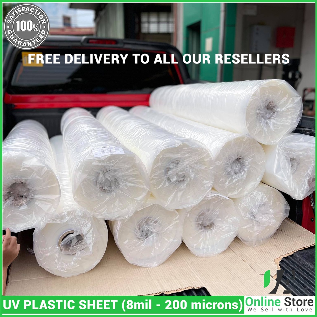 Polyethylene UV Plastic Sheet 3m x 100m (8mil 200 Microns) For