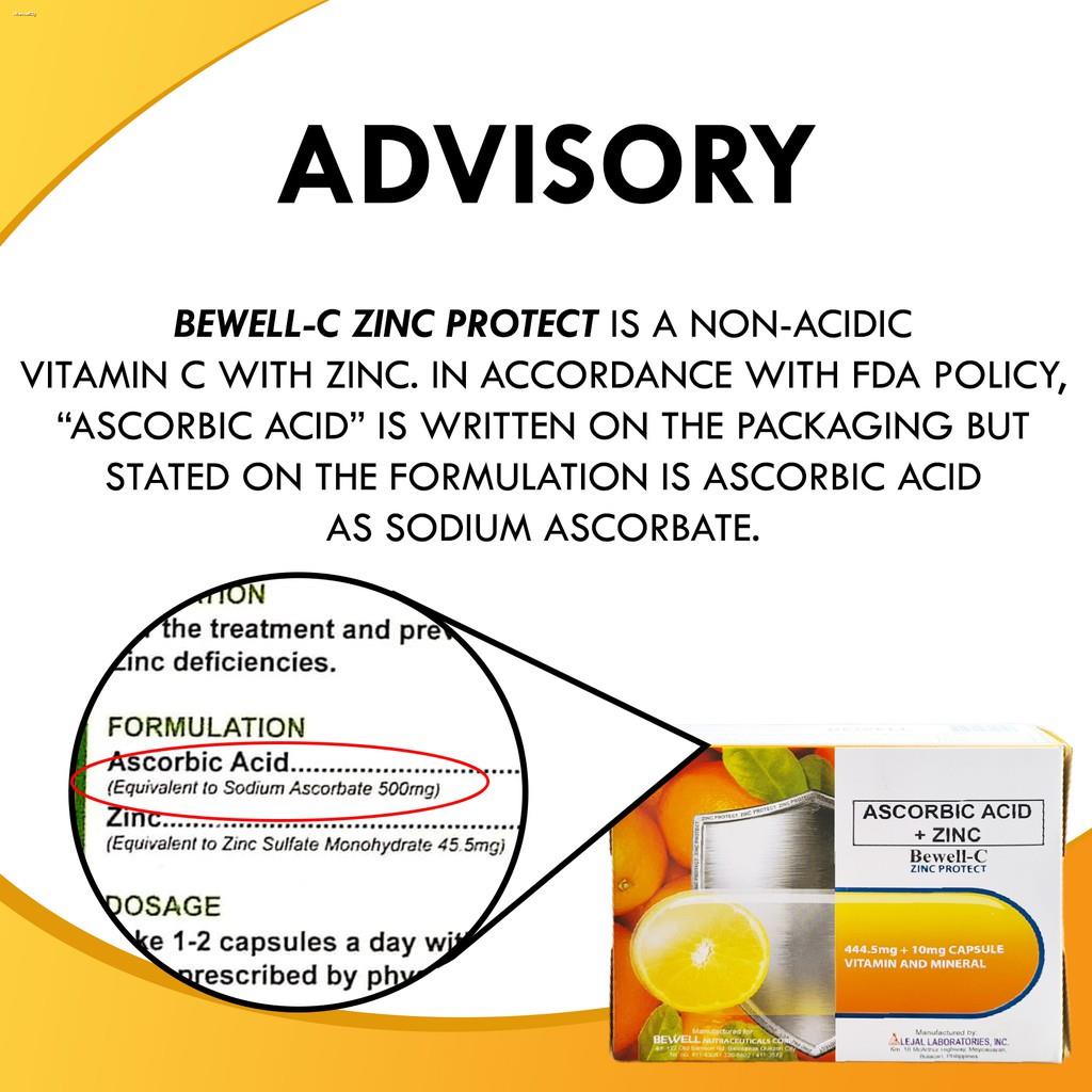 Pet Healthcare♦BewellC Zinc Protect Ascorbic Acid plus Zinc 500mg