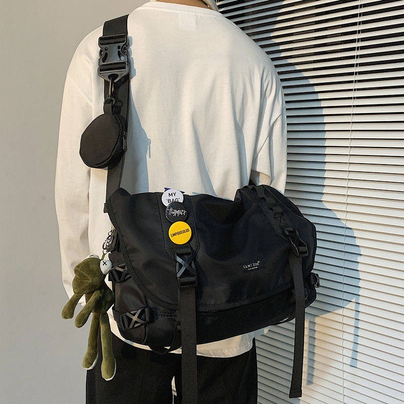 Men Fashion Brands Messenger Bag Ins Korean Style Trendy Crossbody