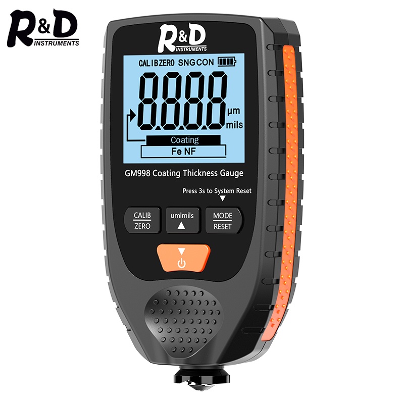 R&D GM998 car paint coating thickness gauge car paint electroplate