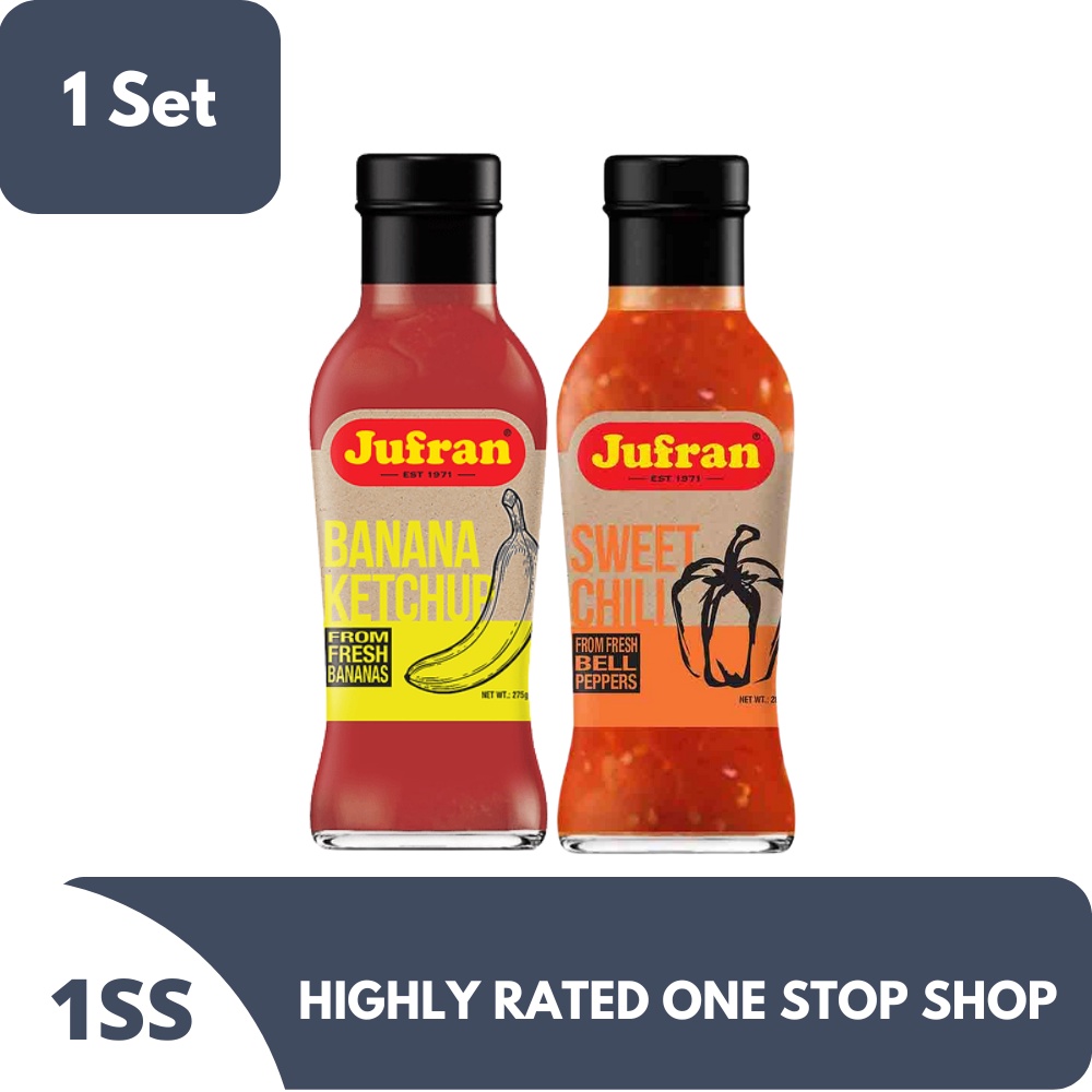 Jufran Dippin' Duo Banana Ketchup 275g + Sweet Chili 285g Shopee