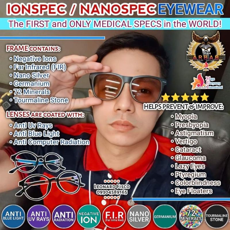 MGI Ionspec Medical Eyewear w/ Free Gcash 100 Shopee Philippines