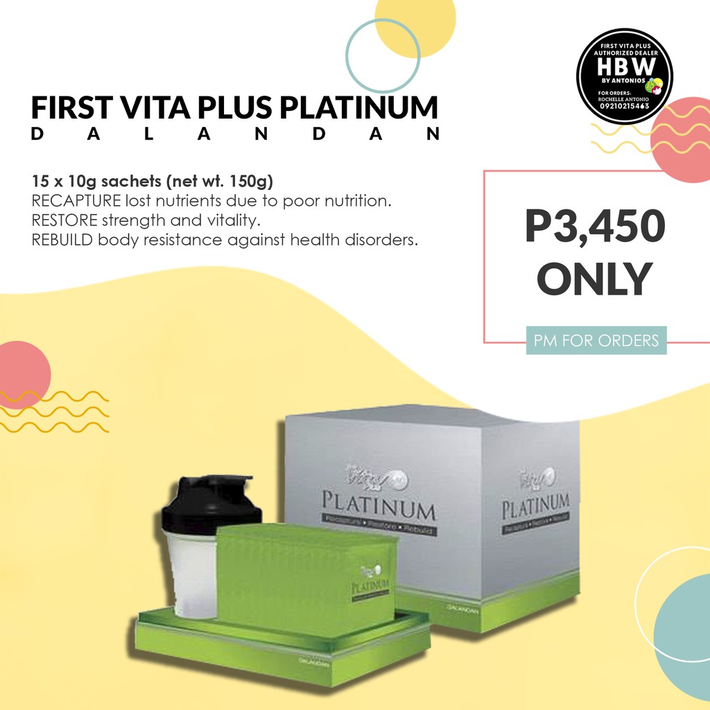 First Vita Plus PLATINUM Health Pack Shopee Philippines