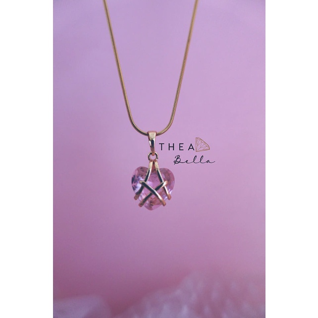 THEA BELLA Barbie Diamond Castle Heart Necklace Tala by Kyla Inspired