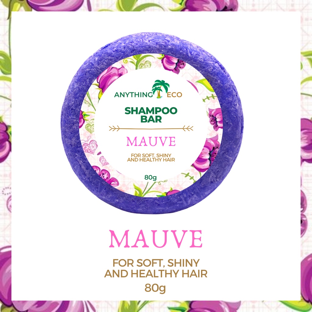 MAUVE FOR CLEAN, SOFT & SHINY HAIR (All Natural Organic Shampoo Bar