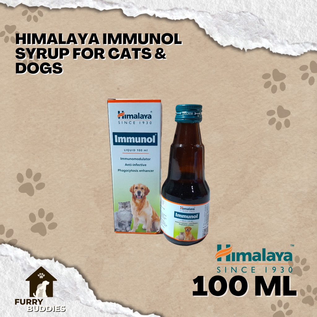 HIMALAYA IMMUNOL SYRUP FOR CATS & DOGS (100 ML WITH FREE CUP) Shopee Philippines