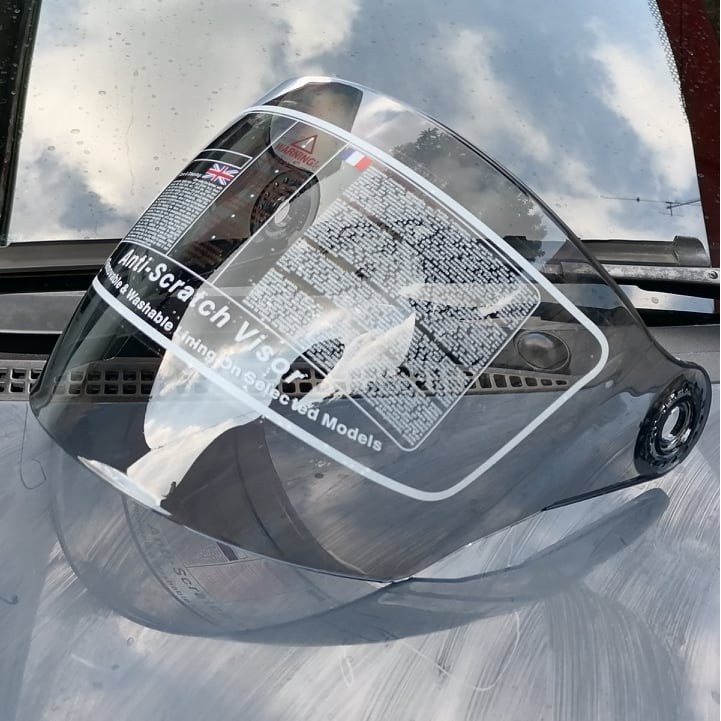 Visor for replacement RXR and HNJ TITAN half face helmet model 007