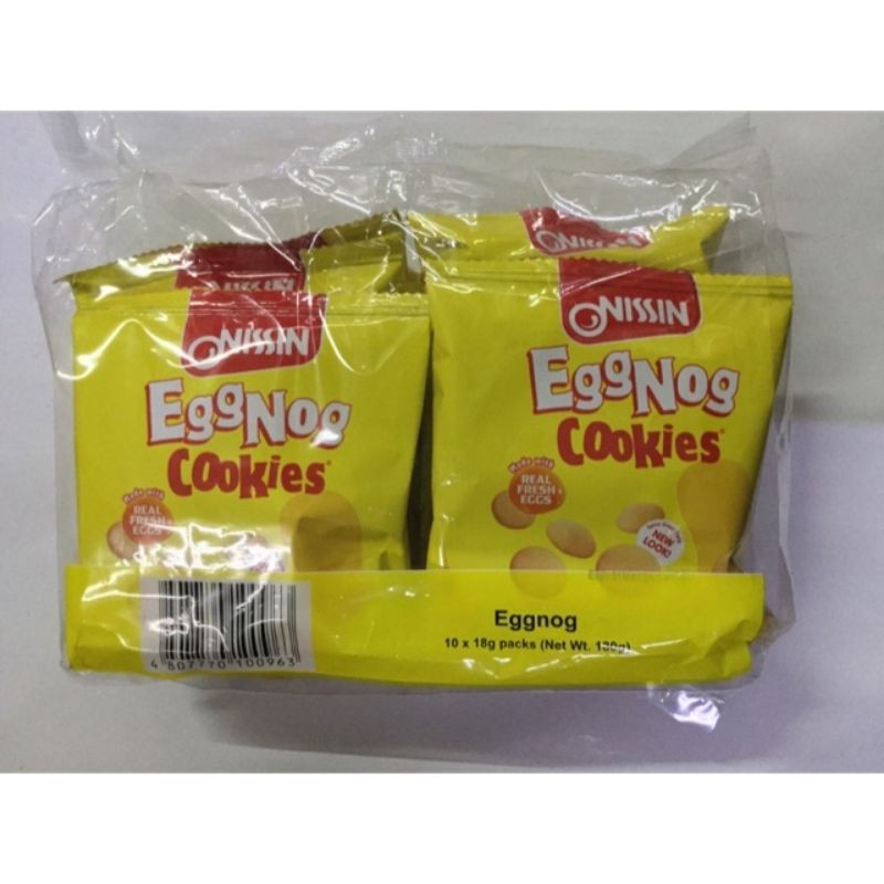 Nissin Eggnog Cookies Baon Pack 18g x 10s Shopee Philippines