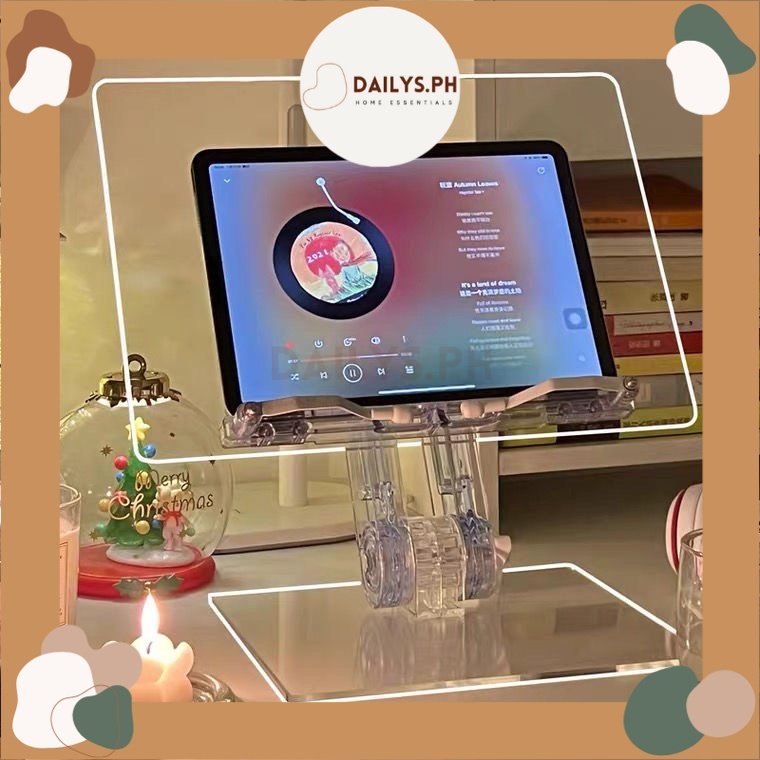•DAILYS• Acrylic iPad Stand or Book Holder Shopee Philippines