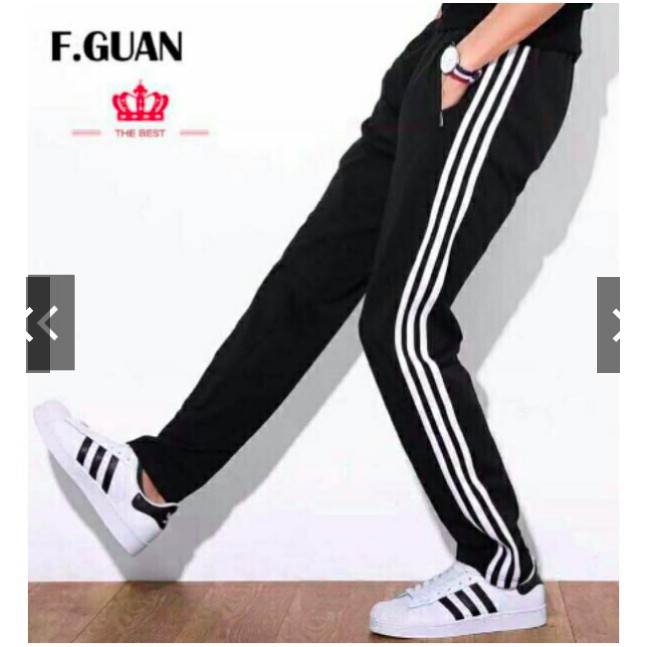 Unisex track/jogging pants stripe side Shopee Philippines