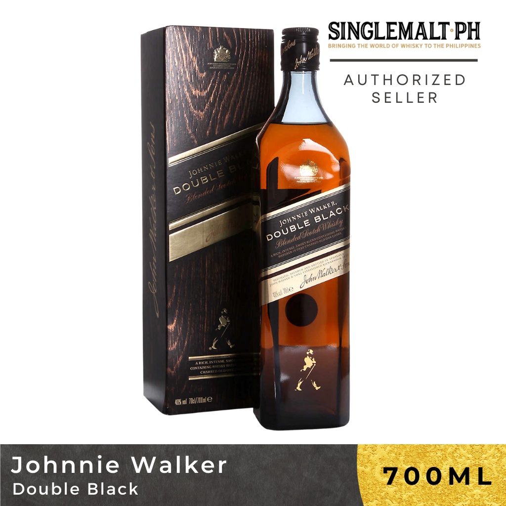 Johnnie Walker Double Black Blended Scotch Whisky 70cl Shopee Philippines