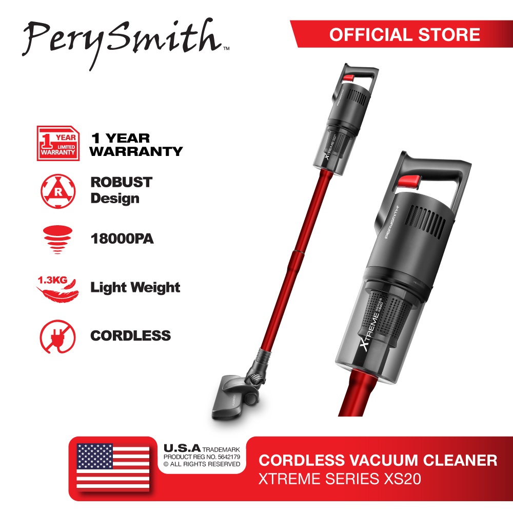 PerySmith XS20 Cordless Vacuum Cleaner Xtreme Series 200W/HEPA XS20