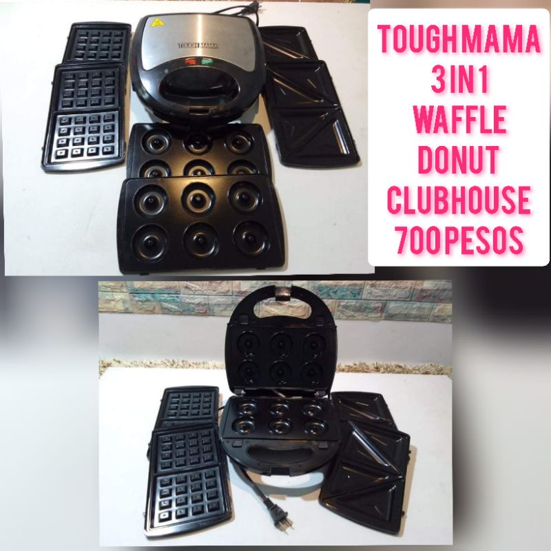 3 in 1 Waffles, Donuts & Clubhouse Maker Shopee Philippines